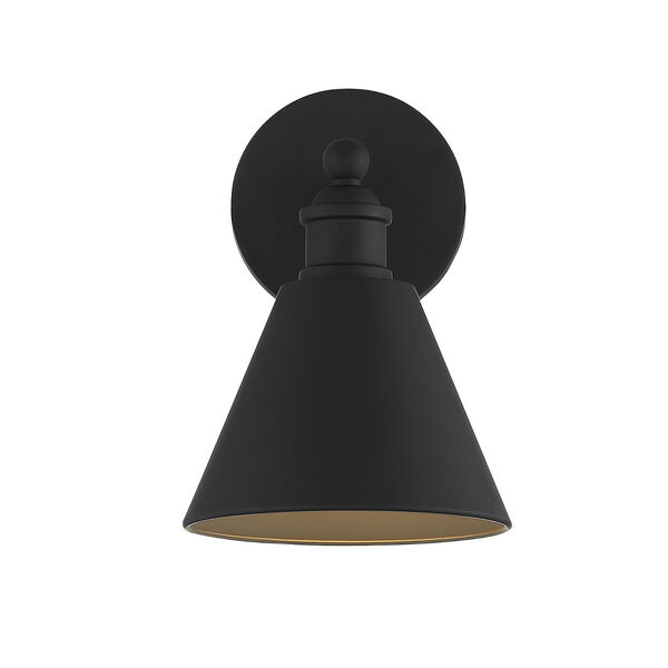 Chelsea Matte Black Seven-Inch One-Light Wall Sconce, image 3