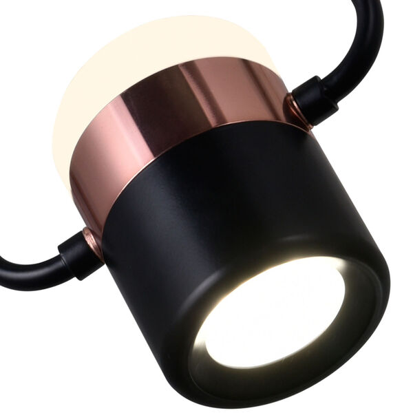 Moxie Black Six-Light LED Chandelier, image 5