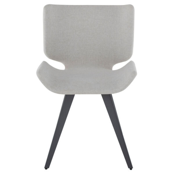 Astra Stone Gray and Black Dining Chair, image 2