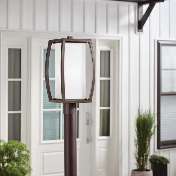Bowen Arthitectural Bronze One-Light Outdoor Post Lantern, image 2