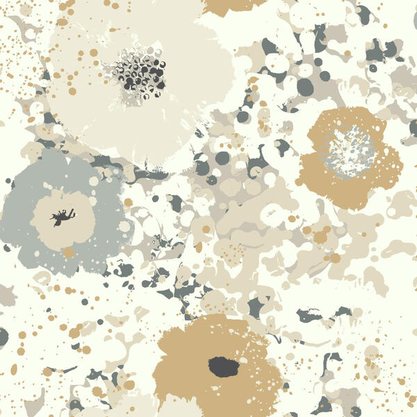 Culture Club Metallics Floral Wallpaper - SAMPLE SWATCH ONLY, image 1