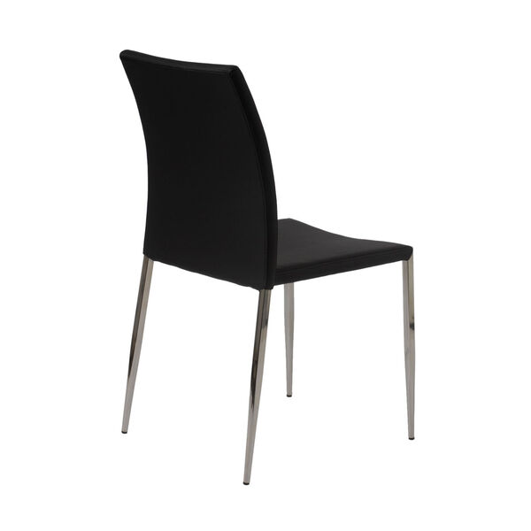 Diana Black Stacking Side Chair, Set of Two, image 4