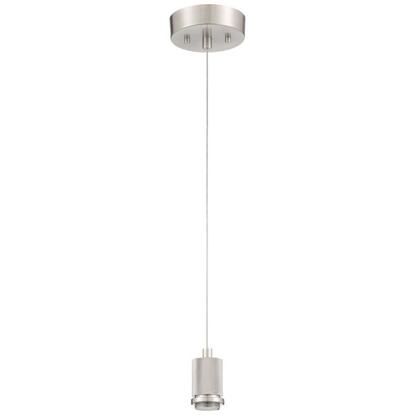 Port Nine Silver Outdoor Intergrated LED Pendant with Clear Glass, image 4