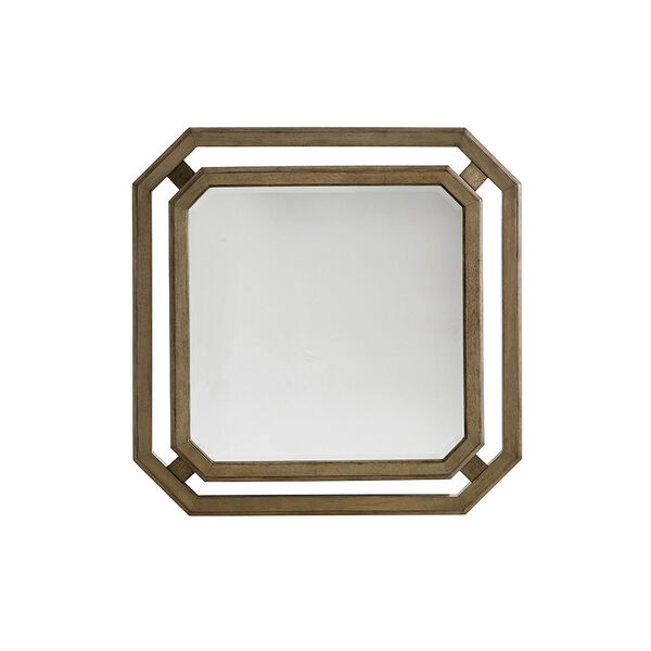 Cypress Point Antique Brass Callan Square Mirror, image 1