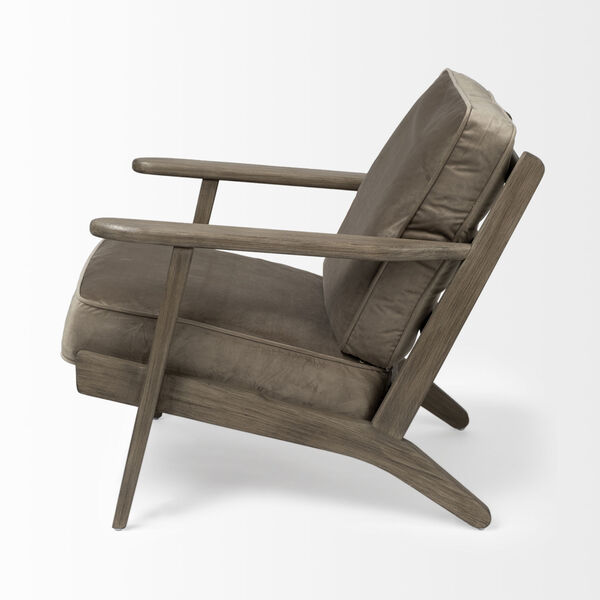 Olympus II Olive Velvet Arm Chair, image 4