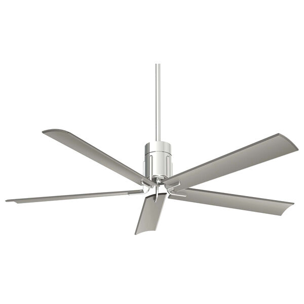Clean Polished Nickel LED Ceiling Fan, image 2