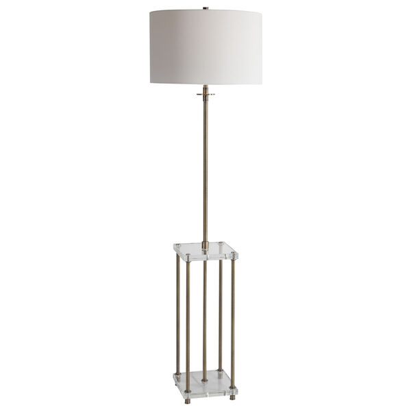 Palladian Brass One-Light Floor Lamp, image 1