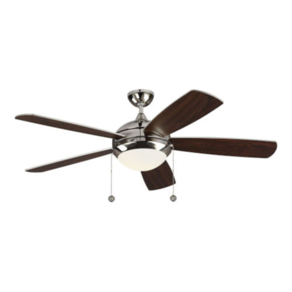 Discus Polished Nickel 52-Inch LED Ceiling Fan, image 1