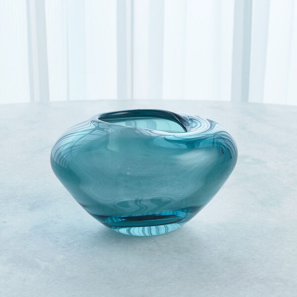 Azure Undulating Small Vase, image 3