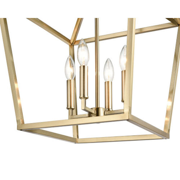 Kenwood Modern Gold Four-Light Pendant, image 3