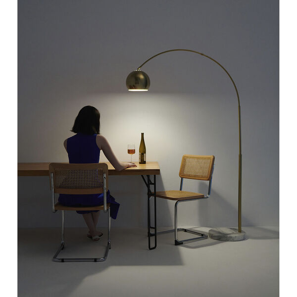 Olivia Brass LED Floor Lamp, image 4
