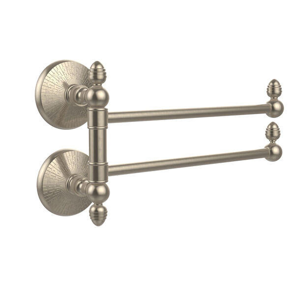 Monte Carlo Collection 2 Swing Arm Towel Rail, Antique Pewter, image 1