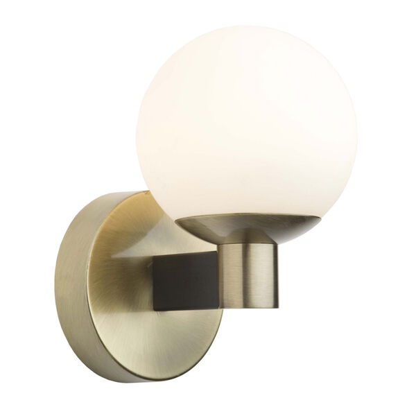 Tilbury Matte Black and Brass LED Wall Sconce, image 1