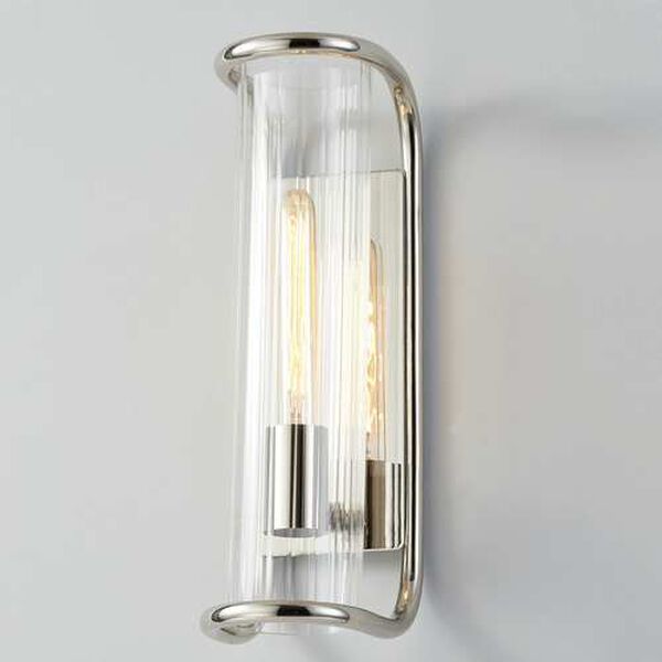 Fillmore Polished Nickel One-Light Wall Sconce, image 2