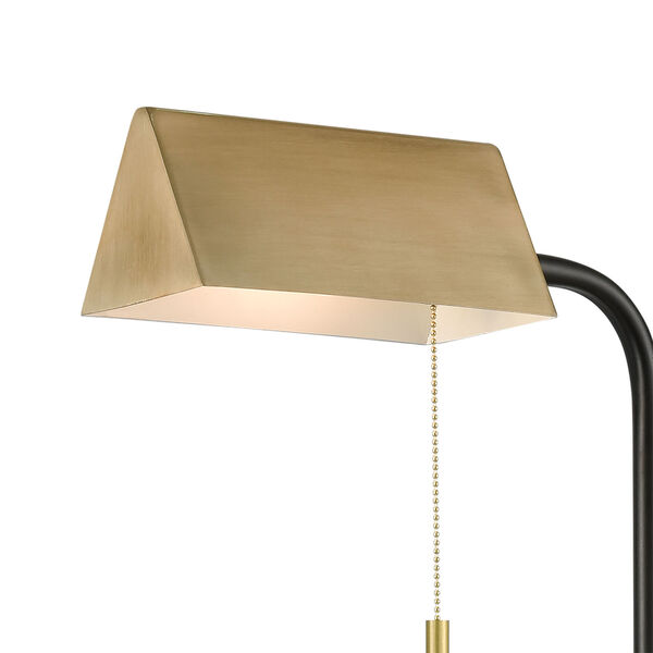 Argentat Black and Chrome One-Light Floor Lamp, image 3