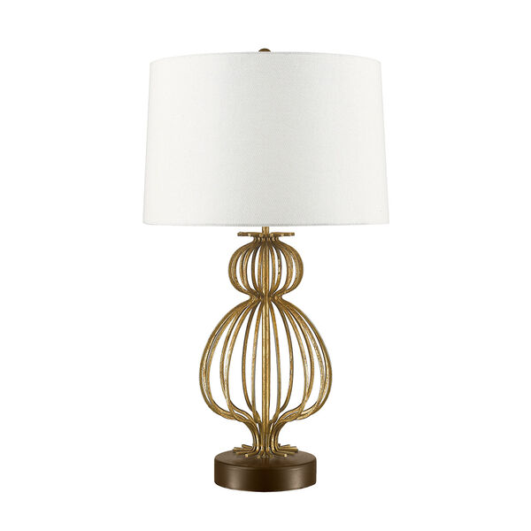 Lafitte Steel Aged Gold Table Lamp, image 1