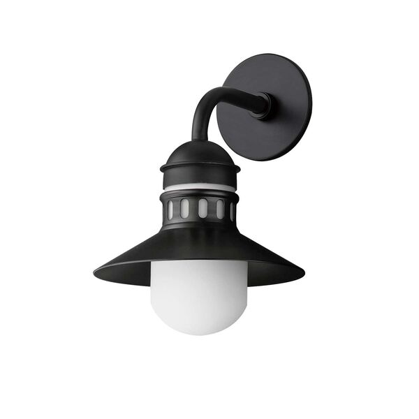Admiralty Black 10-Inch One-Light Outdoor Wall Sconce, image 1