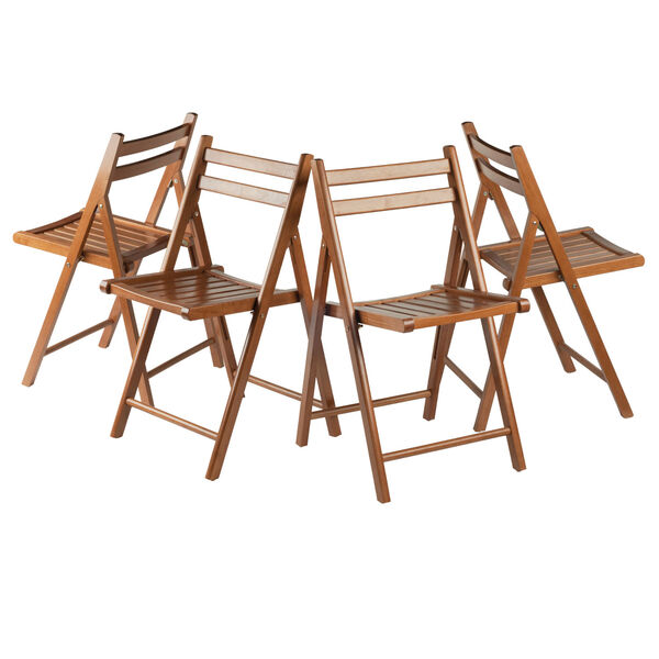 Robin Teak Folding Chair, Set of 4, image 2