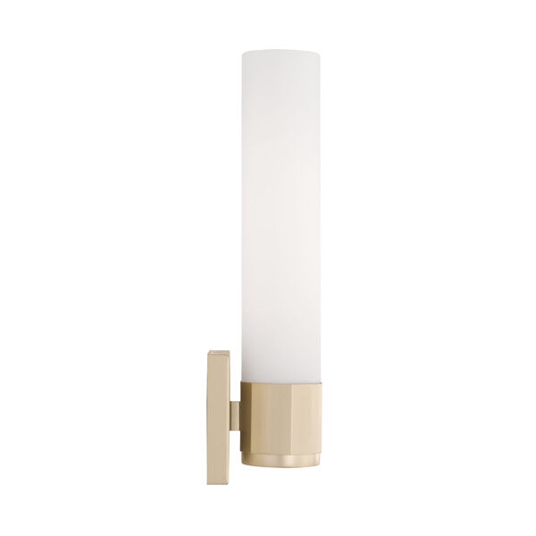 Sutton Soft Gold One-Light Sconce with Soft White Glass, image 5