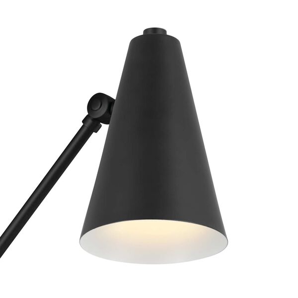 Sylvia Black 20-Inch One-Light Wall Sconce with Black Shade, image 3