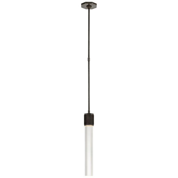 Fascio Single Pendant in Bronze with Crystal by Lauren Rottet, image 1