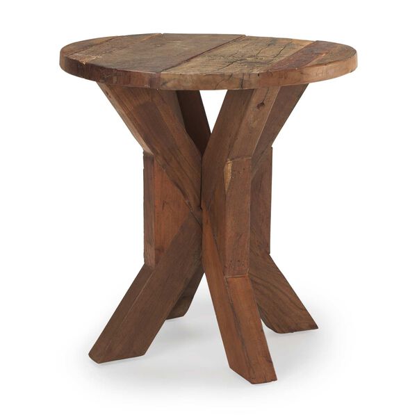 Heidi Reclaimed Brown Wooden End Table, image 1