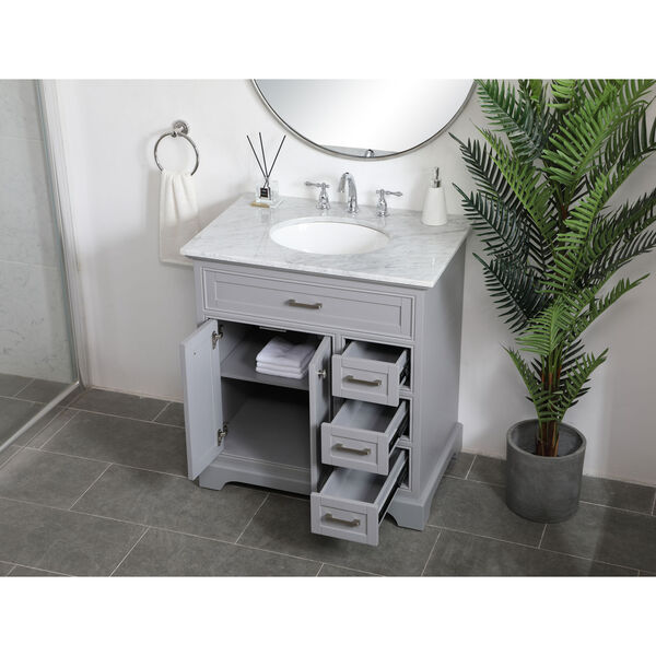 Aaron Gray 32-Inch Vanity Sink Set, image 4
