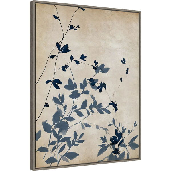 Isabelle Z Gray Indigo Leaves II 23 x 30 Inch Wall Art, image 2