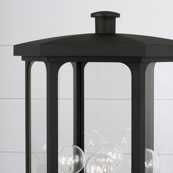 Walton Outdoor Four-Light Post Lantern with Clear Glass, image 2