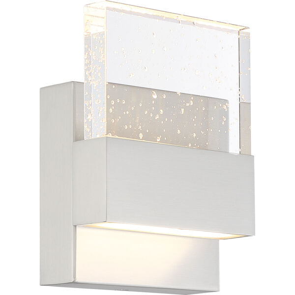Ellusion Nickel One-Light ADA LED Wall Sconce with 675 Lumens, image 1