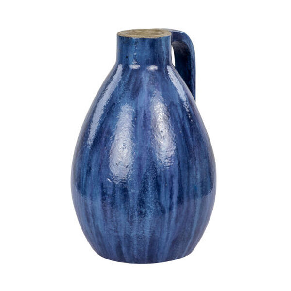 Avesta Blue Lustro 10-Inch Ceramic Vase, image 5