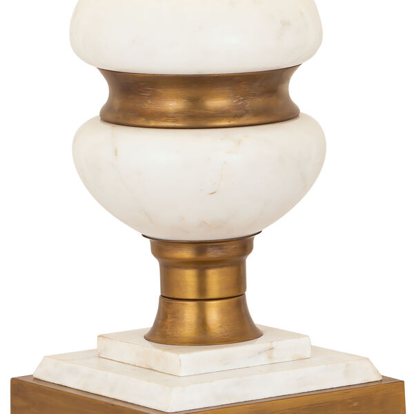 Packer Natural Alabaster and Aged Brass One-Light Table Lamp, image 4