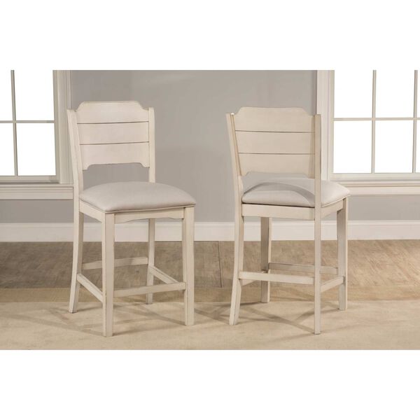 Clarion Beige Sea White Counter Stool, image 2