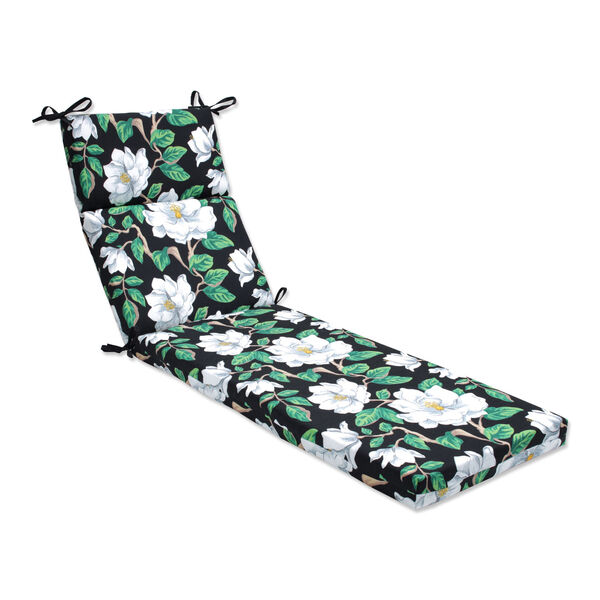 Magnolia Black 21-Inch Chaise Lounge Cushion, image 1