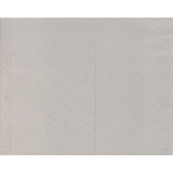 Tropics Gray Silver Palm Chevron Non Pasted Wallpaper - SAMPLE SWATCH ONLY, image 2