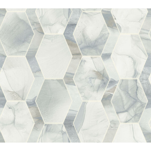 Candice Olson Modern Nature 2nd Edition Blue and Gray Earthbound Wallpaper, image 2