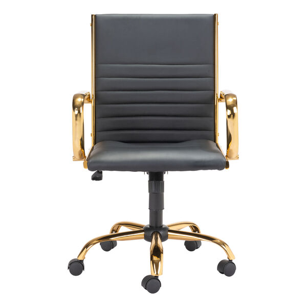 Profile Black and Gold Office Chair, image 3