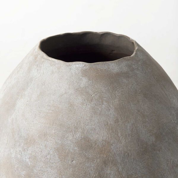 Gobi Tan Ceramic Oval Vase, image 4