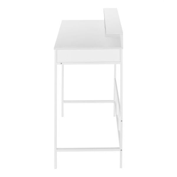 White Standing Height Computer Desk, image 5
