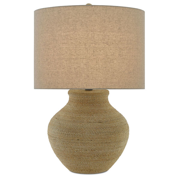 Hensen Natural and Silver Leaf One-Light Table Lamp, image 2