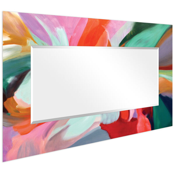 Intergrity of Chaos Multicolor 72 x 36-Inch Rectangular Beveled Floor Mirror, image 4