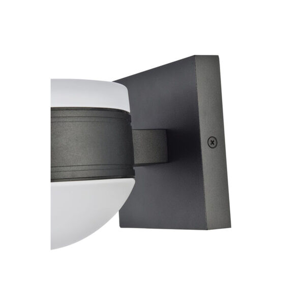 Raine Black 600 Lumens 16-Light LED Outdoor Wall Sconce, image 5