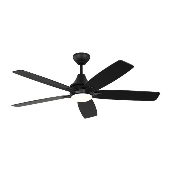 Lowden Black 52-Inch Indoor/Outdoor Integrated LED  Ceiling Fan with Light Kit, Remote Control and Reversible Motor, image 1