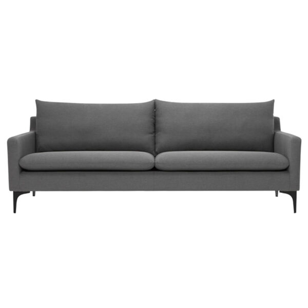 Anders Slate Gray and Black Sofa, image 2