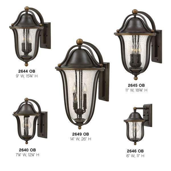 Bolla Olde Bronze Four-Light Outdoor Wall Sconce, image 3