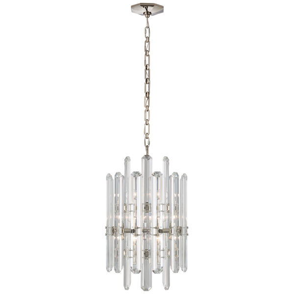 Bonnington Small Chandelier in Polished Nickel by AERIN, image 1