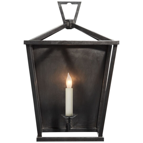 Darlana Wall Lantern in Aged Iron by Chapman and Myers, image 1