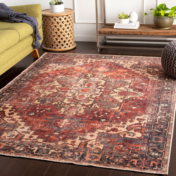 Amelie Rust and Butter Rectangular: 7 Ft. 10 In. x 10 Ft. 3 In. Rug, image 2
