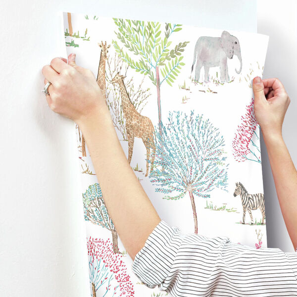A Perfect World Primary On The Savanna Wallpaper - SAMPLE SWATCH ONLY, image 3