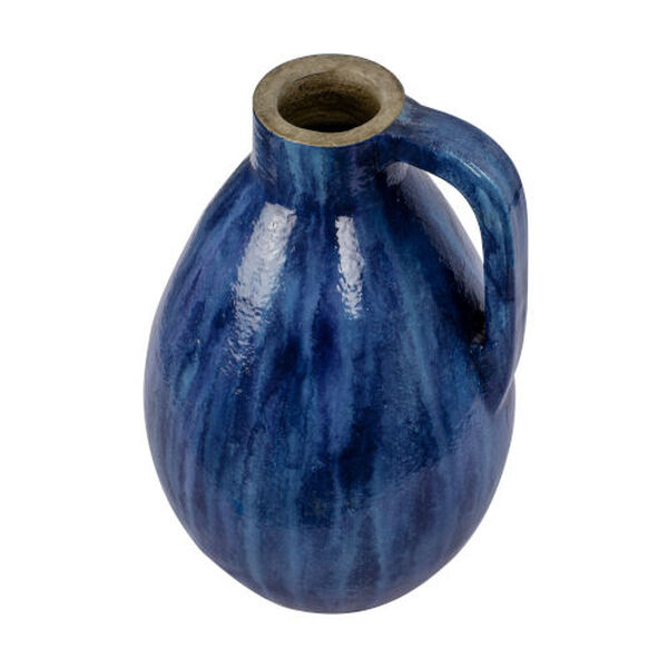 Avesta Blue Lustro 10-Inch Ceramic Vase, image 3